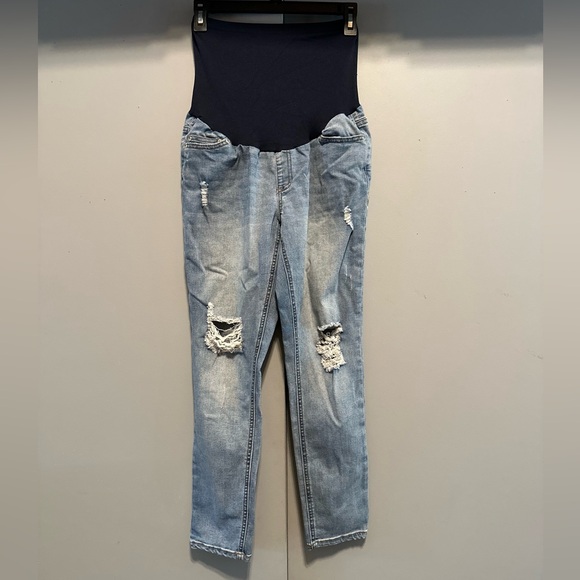 Harper Grey Denim - Harper Grey - Light Blue Maternity Jeggings (Size M)